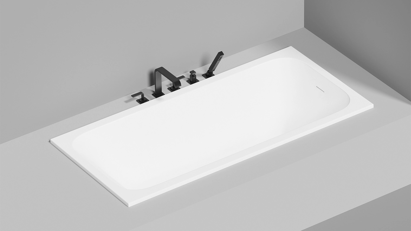 Ванна из искусственного камня Salini Orlanda Kit S-Stone 170х75 102127M белая матовая, встраиваемая