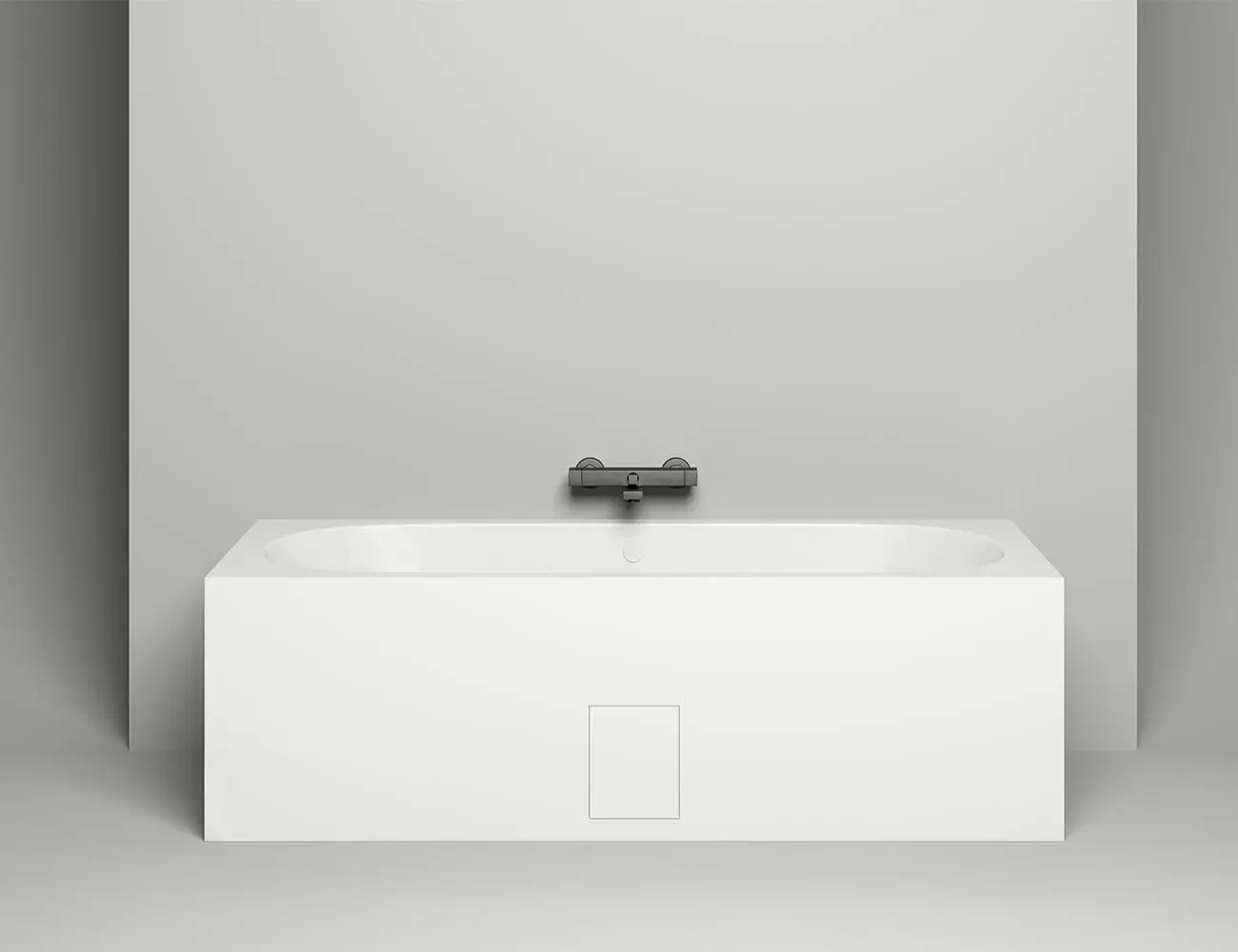 Ванна из литьевого мрамора Salini Ornella Axis S-Sense 190х90 103412G белая глянцевая, встраиваемая