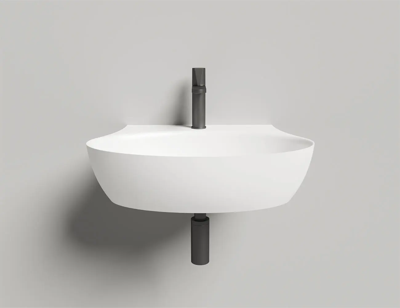 Раковина подвесная Salini Alda Wall 01 S-Stone 58 см 140321M из искусственного камня, белая матовая