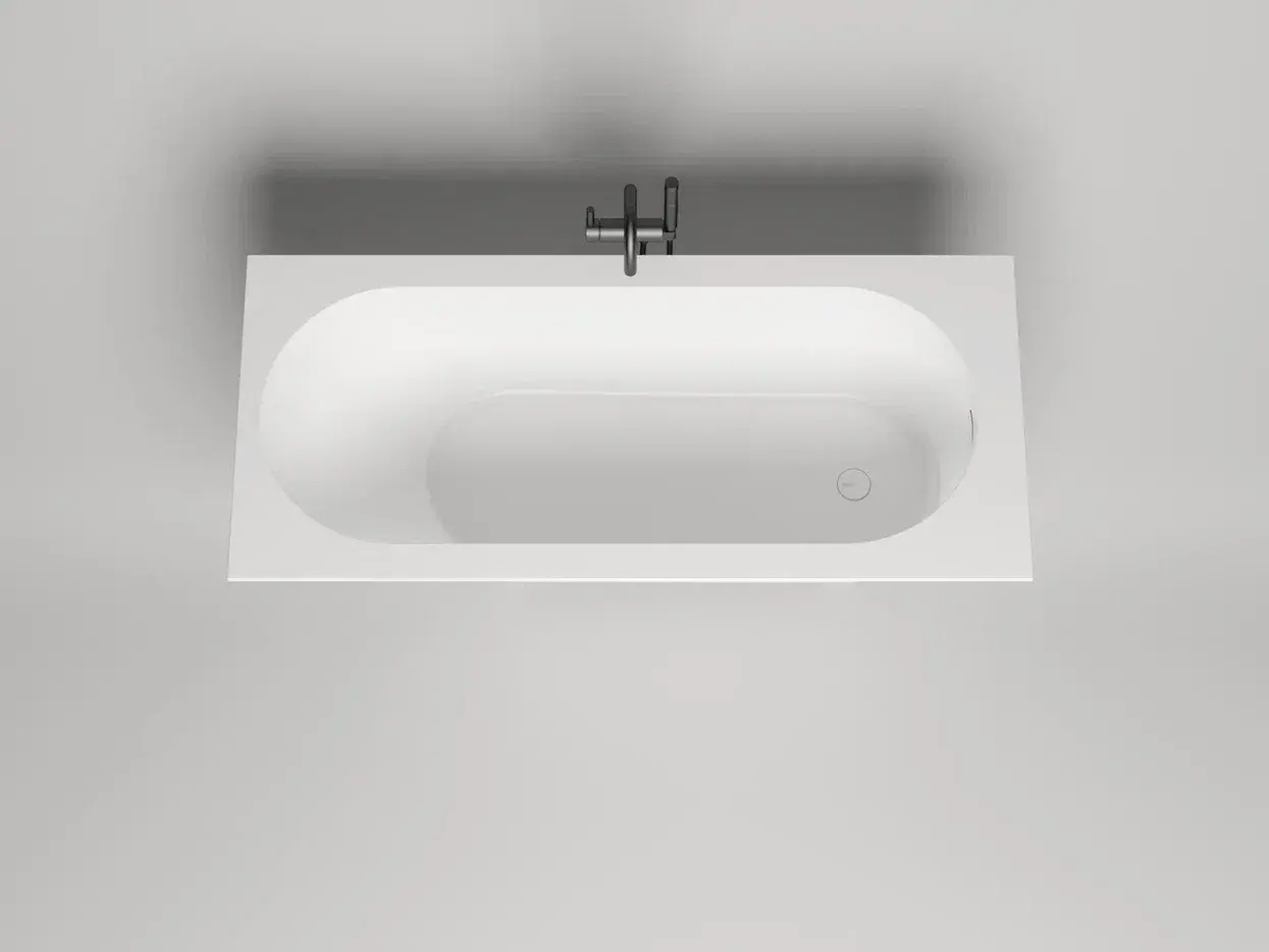 Ванна из искусственного камня Salini Ornella Kit S-Stone 180x80 102422M белая матовая, встраиваемая