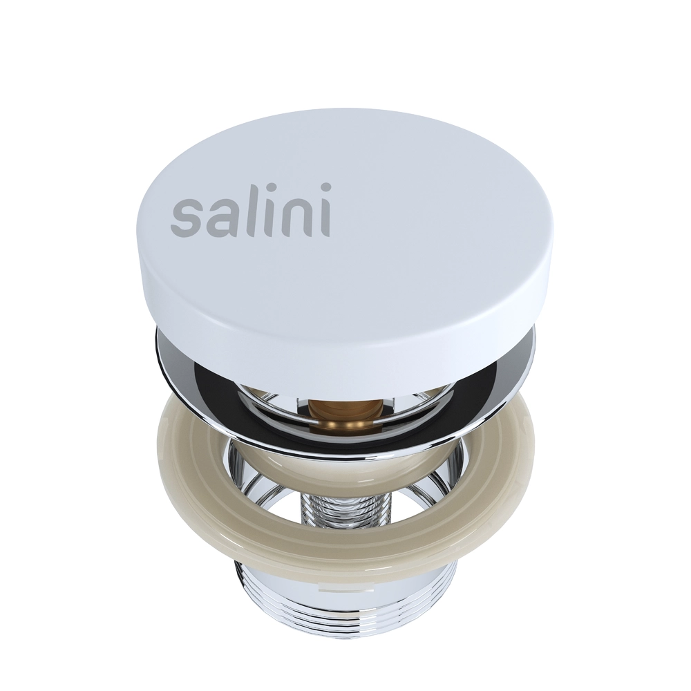 Донный клапан Salini для раковины S-Stone 162302M белый матовый